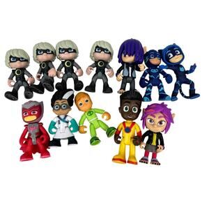 PJ Mask Action Figures Lot of 12 Mixed Replacements Duplicates Cake Topper Toys